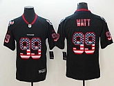 Nike Texans 99 Watt Black USA Flag Fashion Color Rush Limited Jersey,baseball caps,new era cap wholesale,wholesale hats